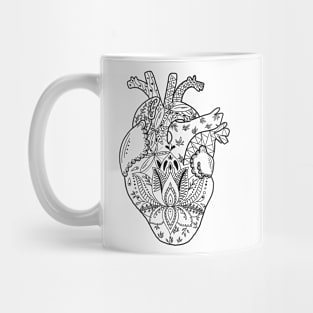 Mandala anatomy heart Mug